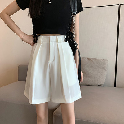 Pantaloni de dama cu talie inalta 3/4 lungime cu talie inalta