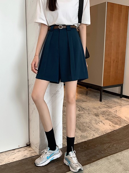 Pantaloni de dama cu talie inalta 3/4 lungime cu talie inalta