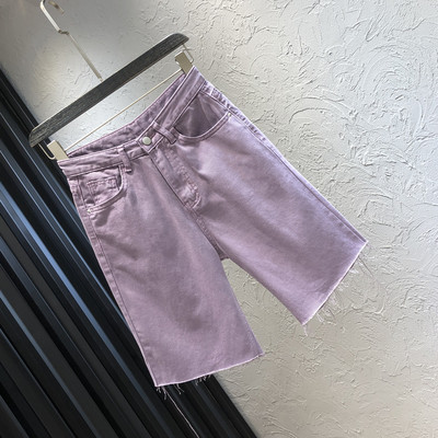 Jauns džinsu vasaras bikšu modelis ar kabatām un augstu vidukli