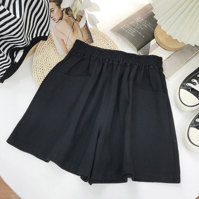 Pantaloni casual cu buzunare si talie elastica