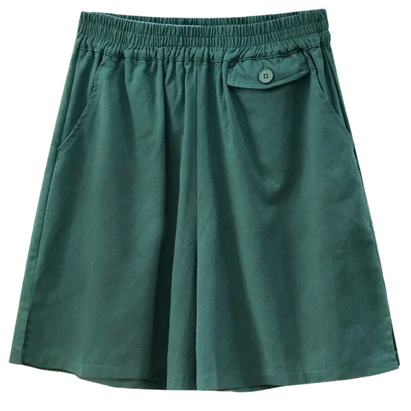 Široki model kratkih hlača s elastičnim strukom