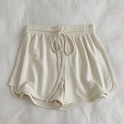 Casual παντελόνι με κορδόνια και ελαστική μέση