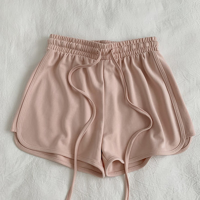 Casual παντελόνι με κορδόνια και ελαστική μέση