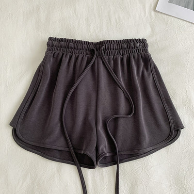 Casual παντελόνι με κορδόνια και ελαστική μέση