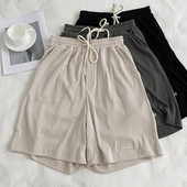 Ikdienas sieviešu bikses ar elastīgu vidukli trīs krāsās