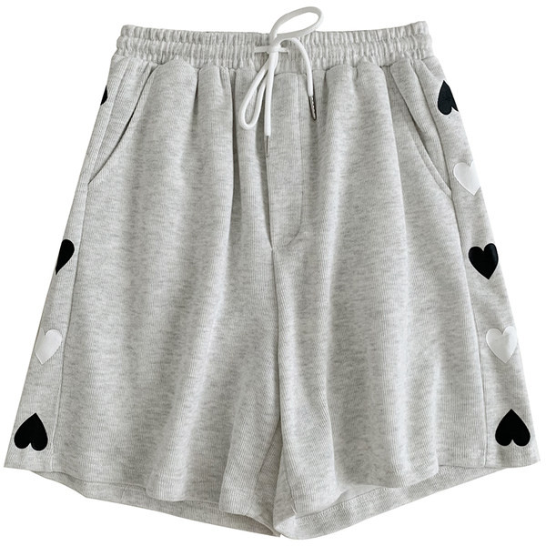 Pantaloni casual de dama cu margini si cravate