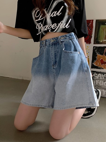 Актуален дамски панталон с висока талия 3/4 дължина