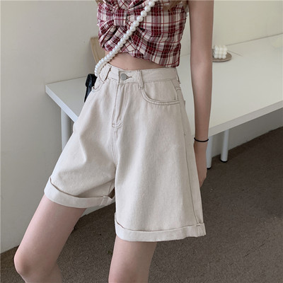 Blugi de dama actuali lungime 3/4 cu talie inalta