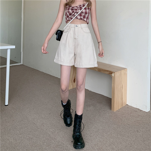 Blugi de dama actuali lungime 3/4 cu talie inalta