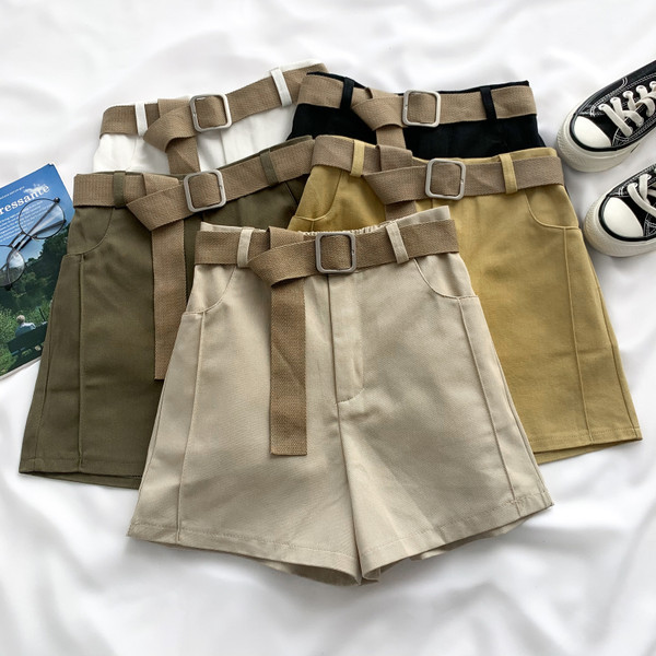 Model nou de pantaloni scurți casual dama cu buzunare