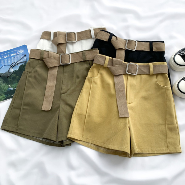 Model nou de pantaloni scurți casual dama cu buzunare