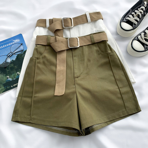 Model nou de pantaloni scurți casual dama cu buzunare