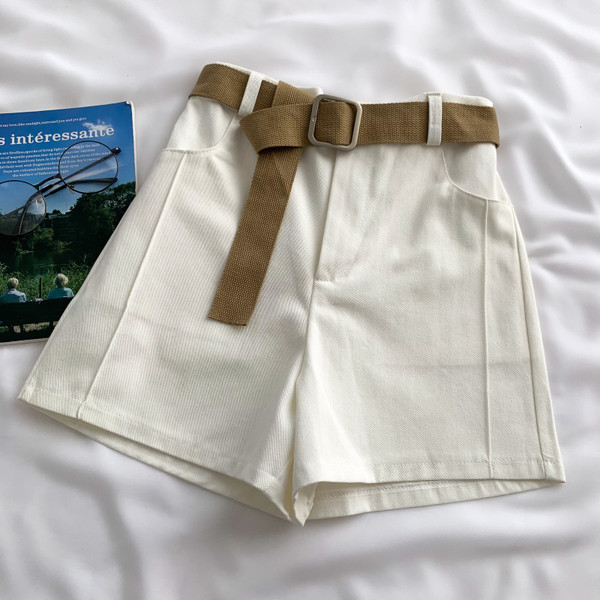 Model nou de pantaloni scurți casual dama cu buzunare