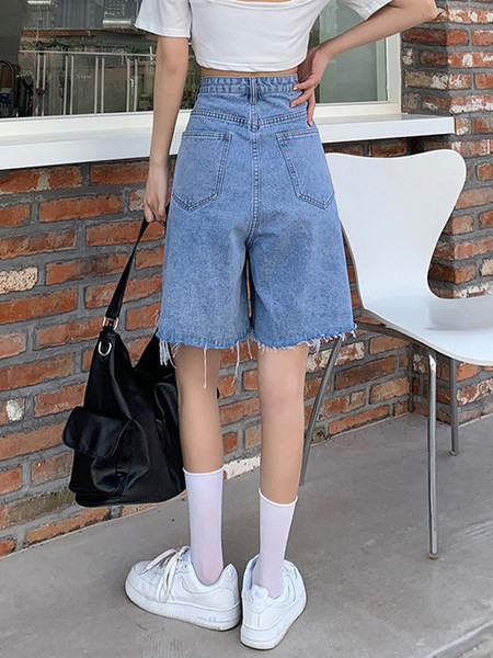 Sieviešu platas bikses ar saplēstu rakstu