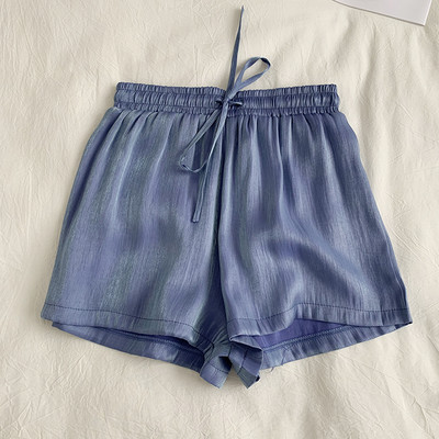 Pantaloni scurți moderni cu talie elastică și cravate