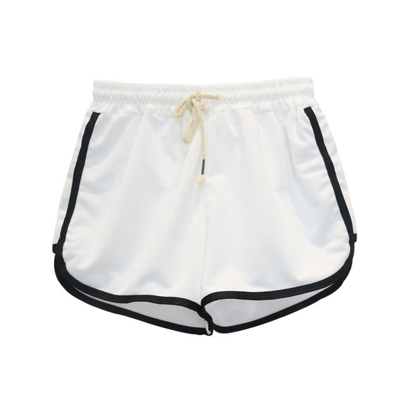 Pantaloni scurți de damă cu margini și șireturi