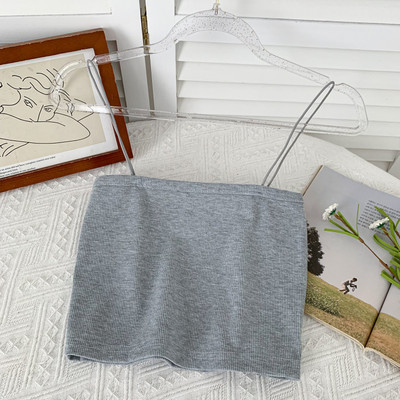 Καθημερινή γυναικεία αμάνκι μπλούζα 4 ημερών με λεπτά τιραντάκια