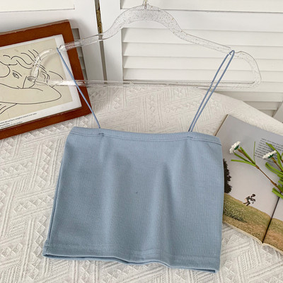 Καθημερινή γυναικεία αμάνκι μπλούζα 4 ημερών με λεπτά τιραντάκια