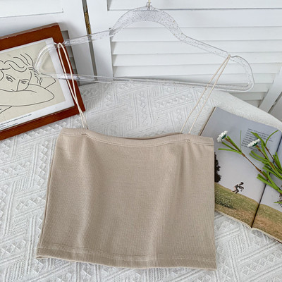 Καθημερινή γυναικεία αμάνκι μπλούζα 4 ημερών με λεπτά τιραντάκια