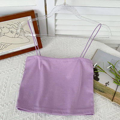 Καθημερινή γυναικεία αμάνκι μπλούζα 4 ημερών με λεπτά τιραντάκια