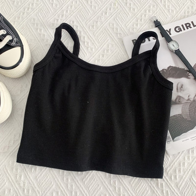 Jauna modeļa īss sieviešu topiņš ar plānām lencītēm - vairākās krāsās