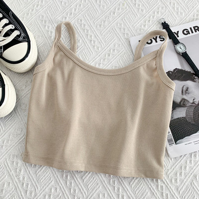 Jauna modeļa īss sieviešu topiņš ar plānām lencītēm - vairākās krāsās