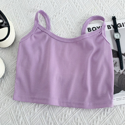 Jauna modeļa īss sieviešu topiņš ar plānām lencītēm - vairākās krāsās