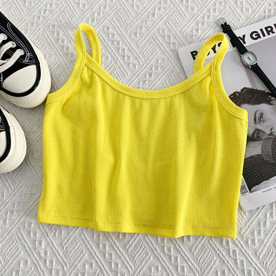 Jauna modeļa īss sieviešu topiņš ar plānām lencītēm - vairākās krāsās