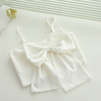 Κομψή γυναικείο μπούστο με κορδέλα και λεπτά τιραντάκια