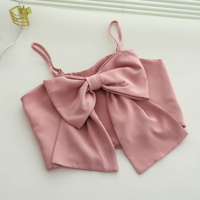 Κομψή γυναικείο μπούστο με κορδέλα και λεπτά τιραντάκια