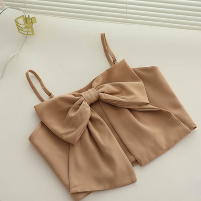 Κομψή γυναικείο μπούστο με κορδέλα και λεπτά τιραντάκια