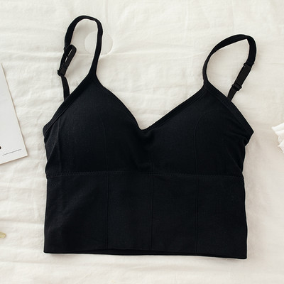 Bustiera de dama model simplu cu bretele subtiri