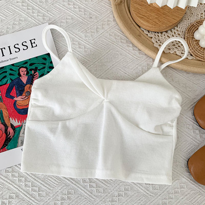 Maieu scurt de dama cu bretele subtiri - in mai multe culori