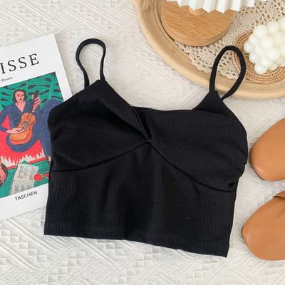 Maieu scurt de dama cu bretele subtiri - in mai multe culori