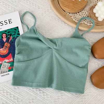 Maieu scurt de dama cu bretele subtiri - in mai multe culori