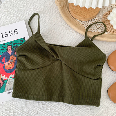 Maieu scurt de dama cu bretele subtiri - in mai multe culori