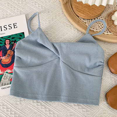 Maieu scurt de dama cu bretele subtiri - in mai multe culori