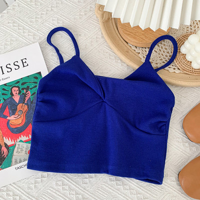 Maieu scurt de dama cu bretele subtiri - in mai multe culori