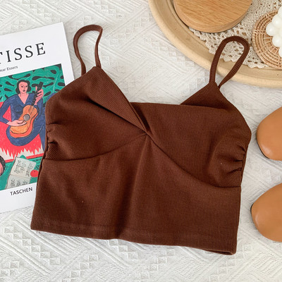 Maieu scurt de dama cu bretele subtiri - in mai multe culori