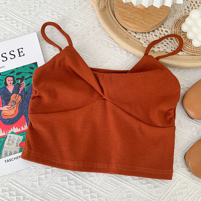 Maieu scurt de dama cu bretele subtiri - in mai multe culori