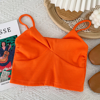 Maieu scurt de dama cu bretele subtiri - in mai multe culori