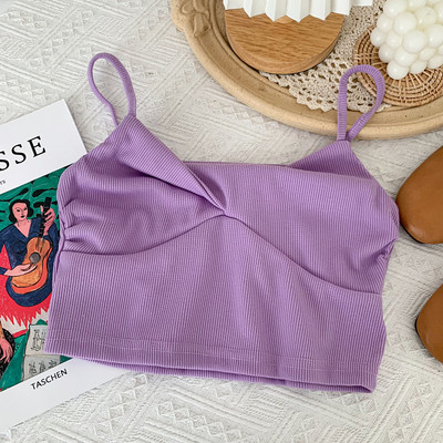 Maieu scurt de dama cu bretele subtiri - in mai multe culori