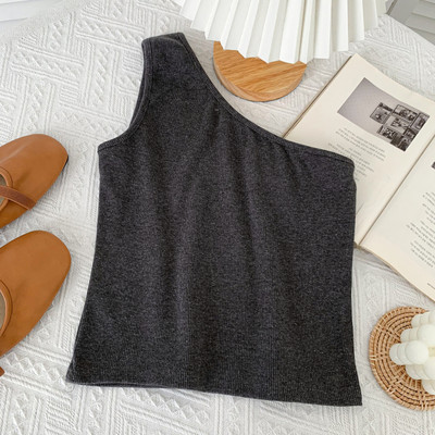 Jauna modeļa sieviešu topiņš ar vienu lencīti - vairākas krāsas