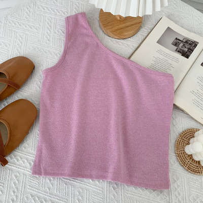 Jauna modeļa sieviešu topiņš ar vienu lencīti - vairākas krāsas