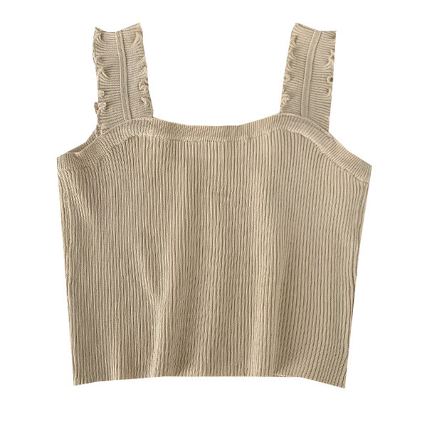 Ikdienas sieviešu topiņš ar platām lencēm - vairākās krāsās