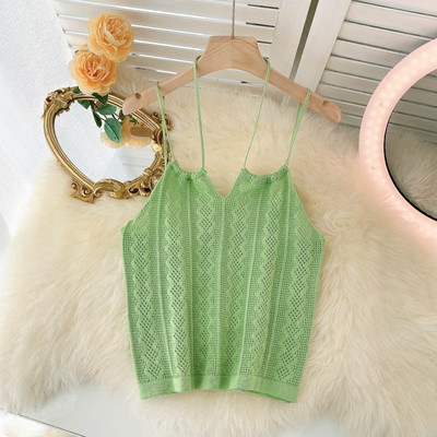 Maieu de damă cu bretele subțiri în patru culori