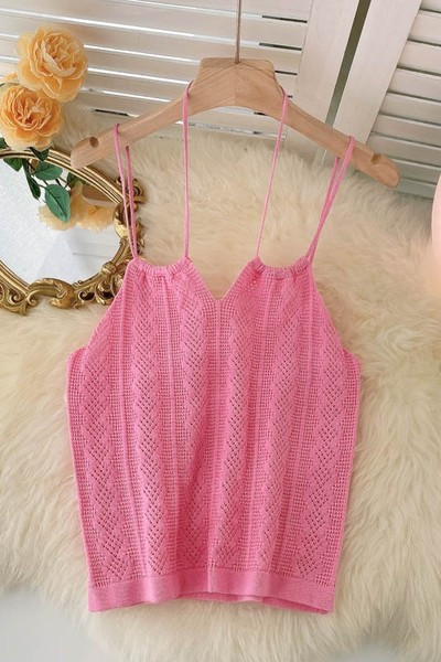 Maieu de damă cu bretele subțiri în patru culori