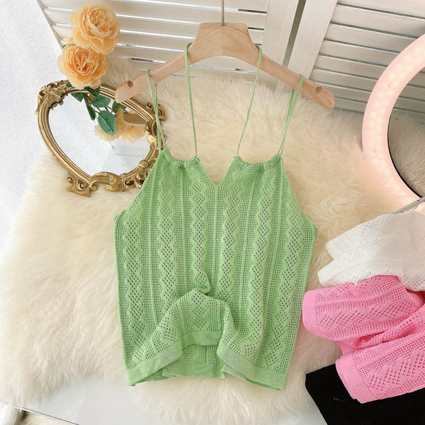 Maieu de damă cu bretele subțiri în patru culori