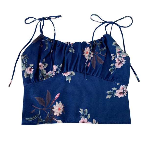 Hanorace de damă la modă cu bretele subțiri și model floral