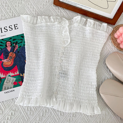 Нов модел дамско бюстие с копчета в няколко цвята